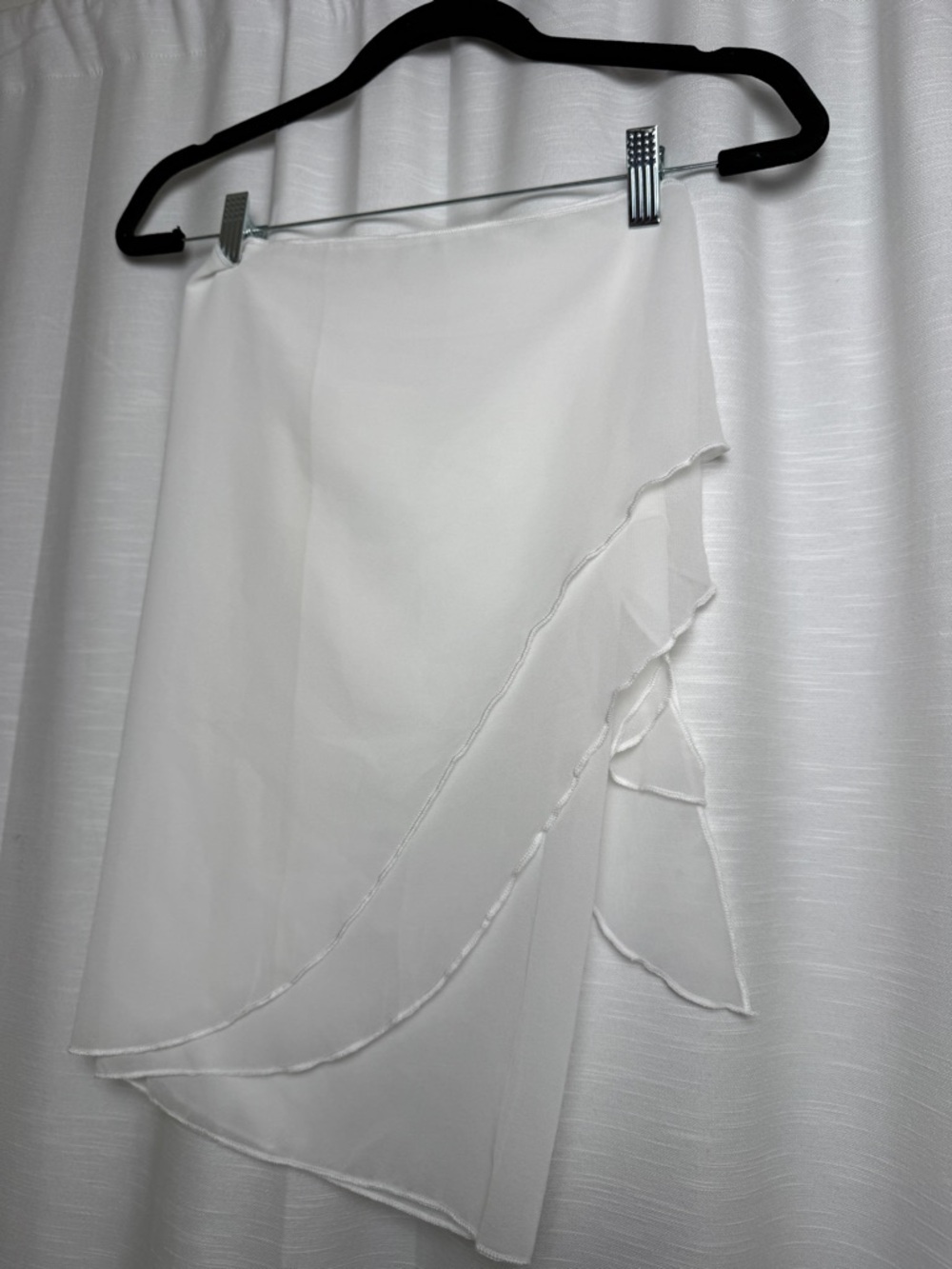 White Sheer Sarong Cover Up Wrap Skirt Beach Swim Cover Multi-Way | Size O\S - Picture 8 of 10